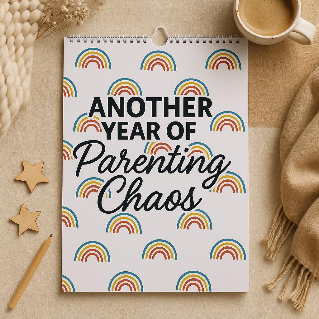 Another Year of Parenting Chaos 2026 Wall Calendar
