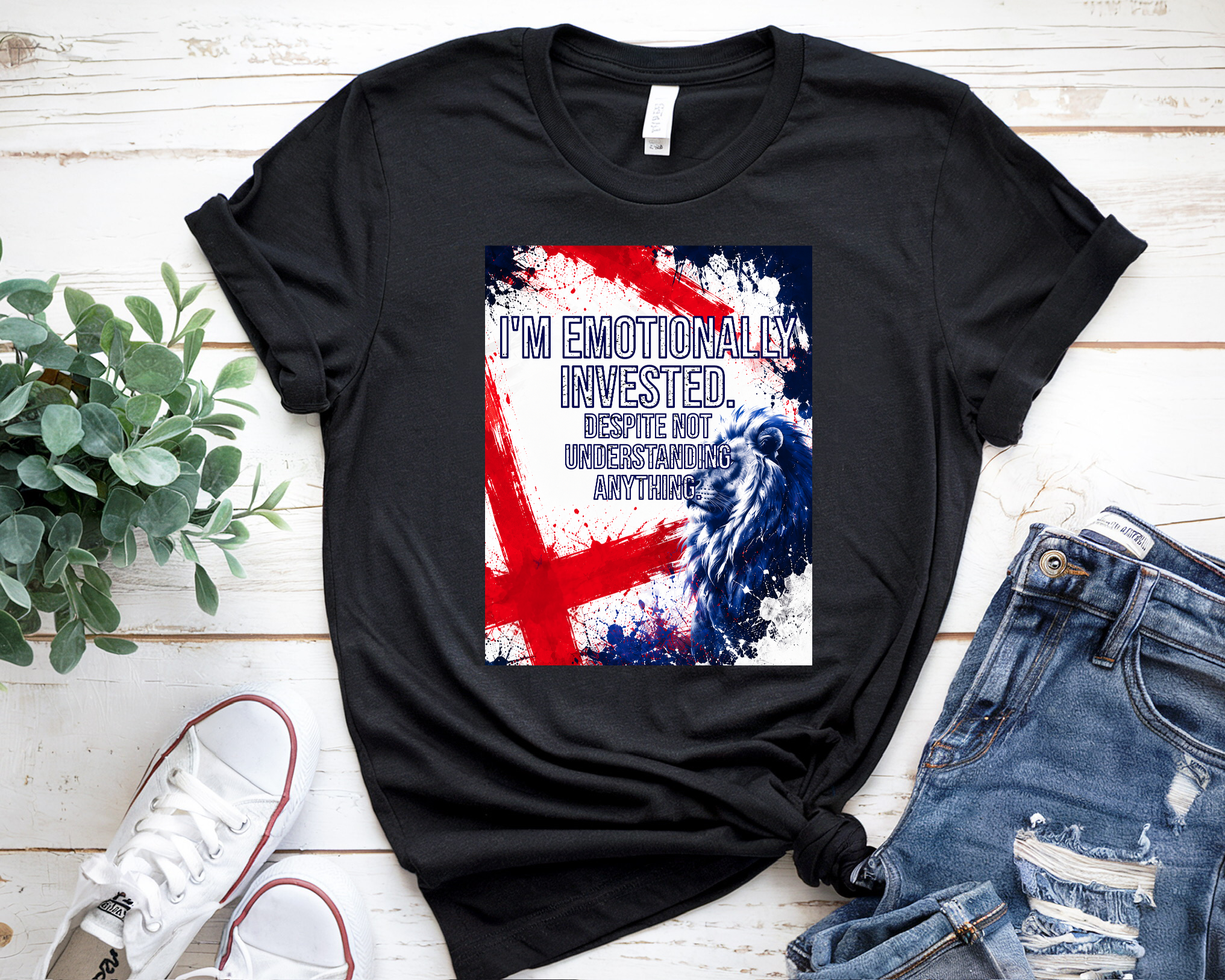 Emotionally Invested. World Cup 2026 Funny England Football T Shirt