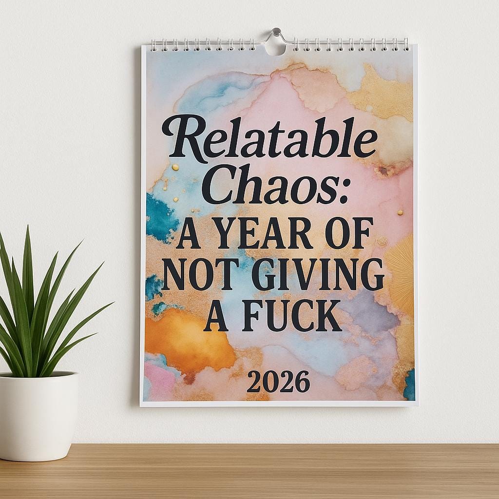 Funny Sarcastic 2026 Wall Calendar