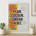 2026 Adult Swear Word Colouring Wall Calendar