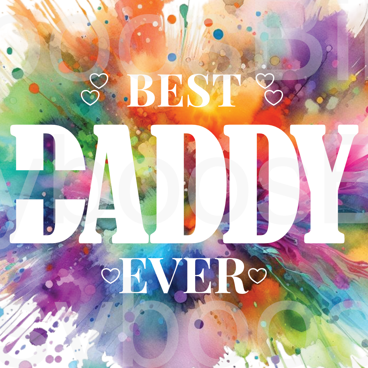 Personalised Best Dad Ever Design PNG