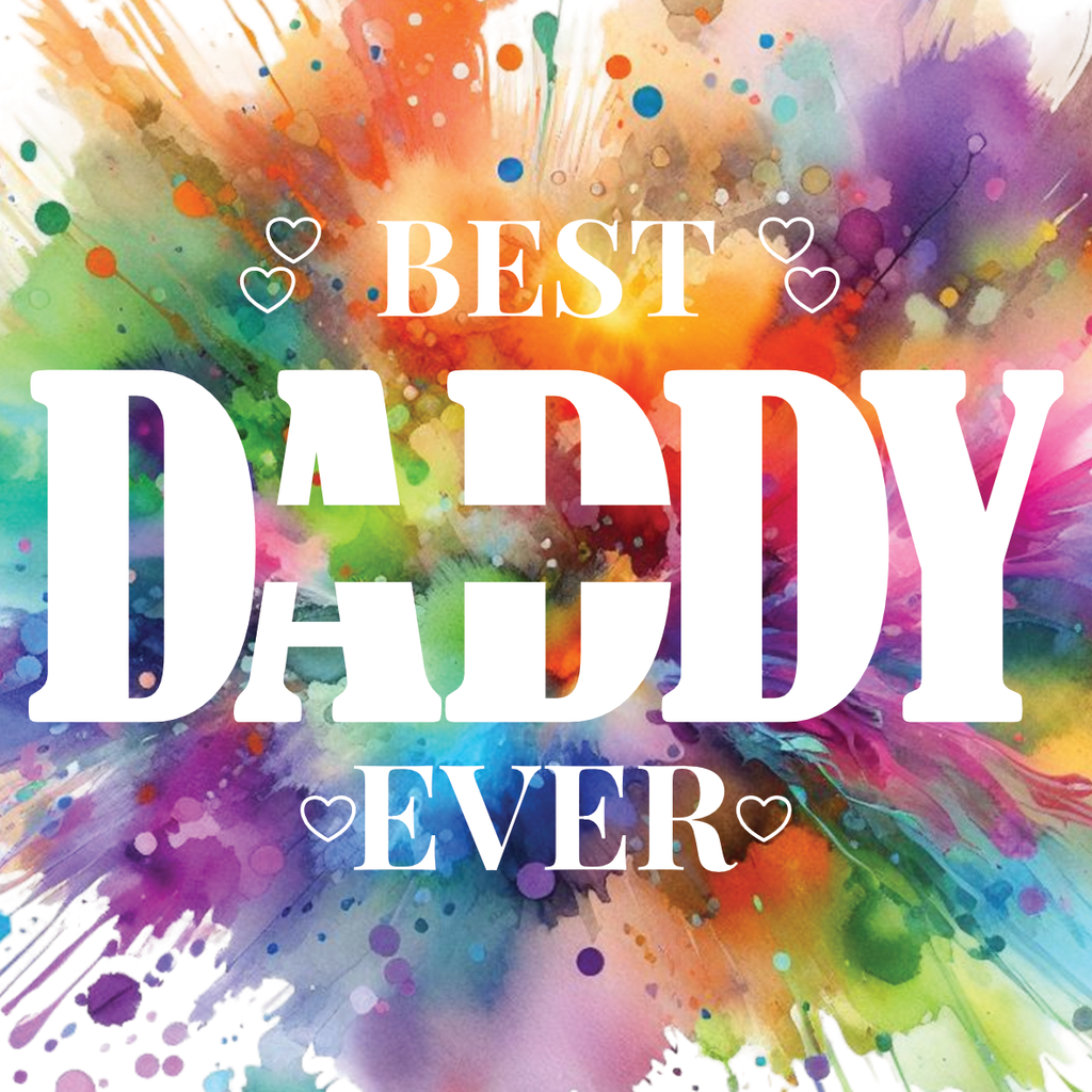 Personalised Best Dad Ever Design PNG