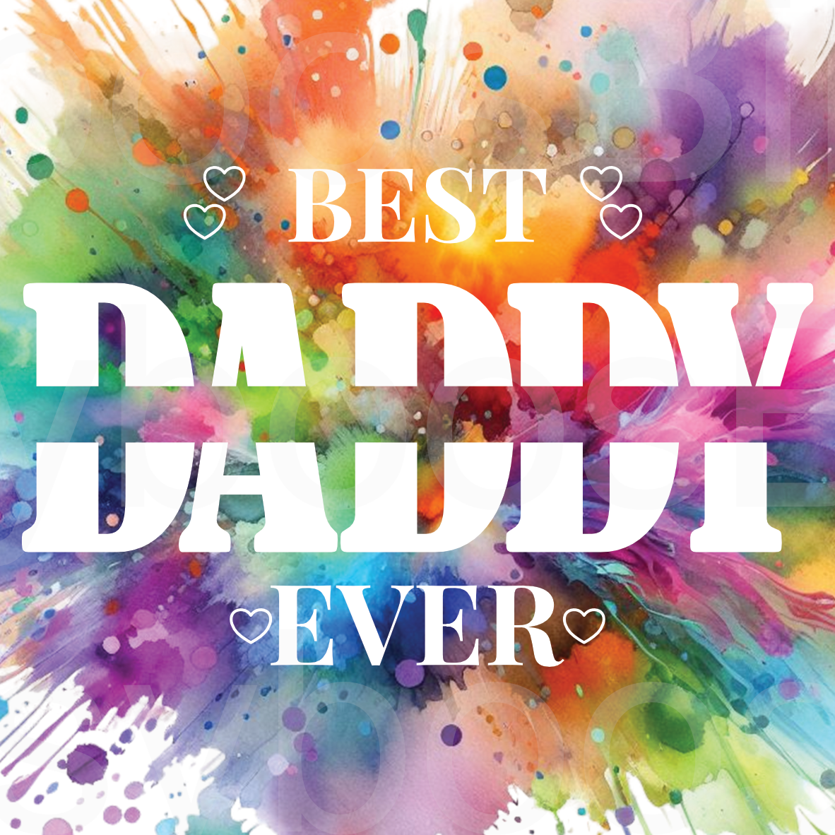 Personalised Best Dad Ever Design PNG