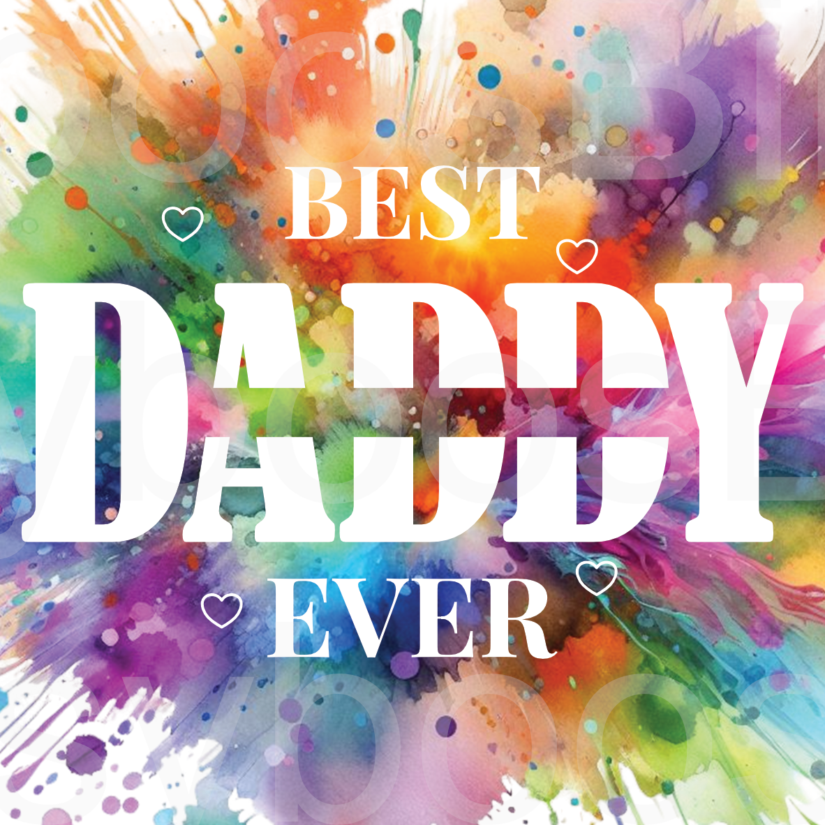 Personalised Best Dad Ever Design PNG