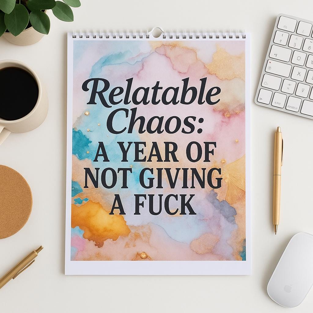 Funny Sarcastic 2026 Wall Calendar