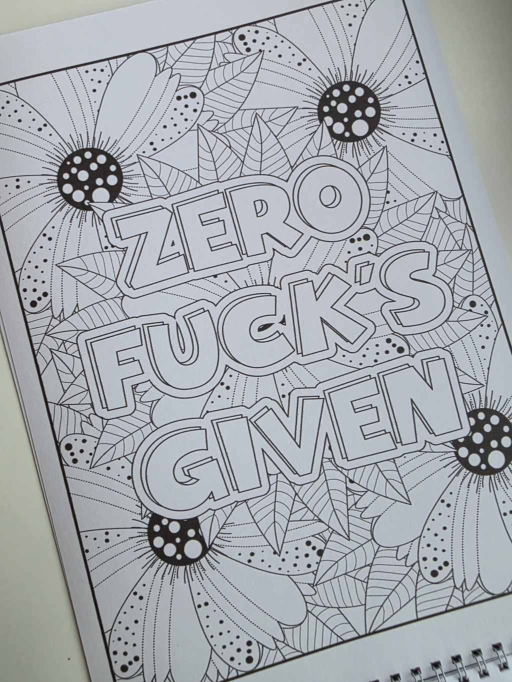 2026 Adult Swear Word Colouring Wall Calendar