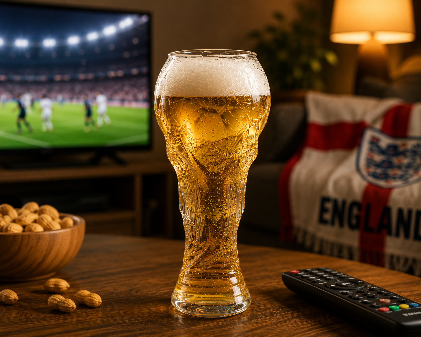 World Cup Trophy Pint Glass – Football Fan Beer Glass – World Cup 2026 Gift - 450ml