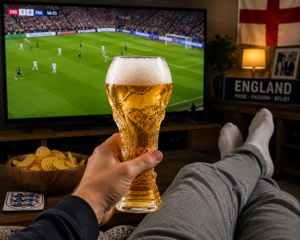 World Cup Trophy Pint Glass – Football Fan Beer Glass – World Cup 2026 Gift - 450ml